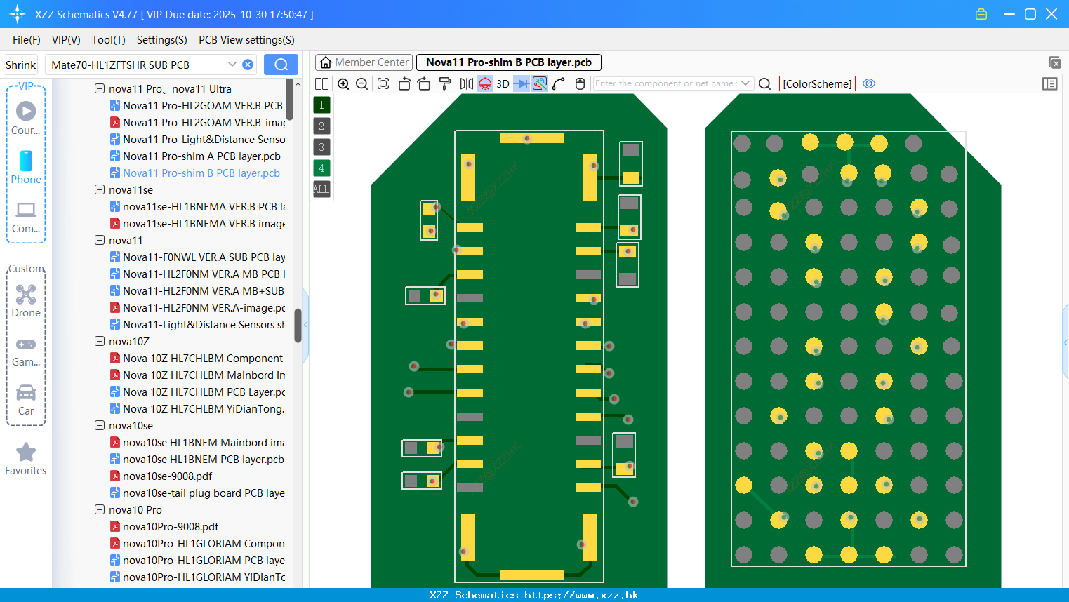 Huawei Nova11 Pro-shim B PCB Layer